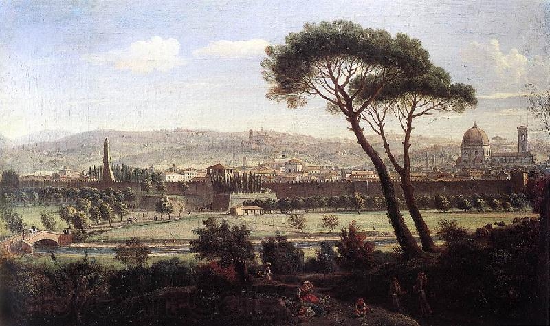 WITTEL, Caspar Andriaans van View of Florence from the Via Bolognese Norge oil painting art